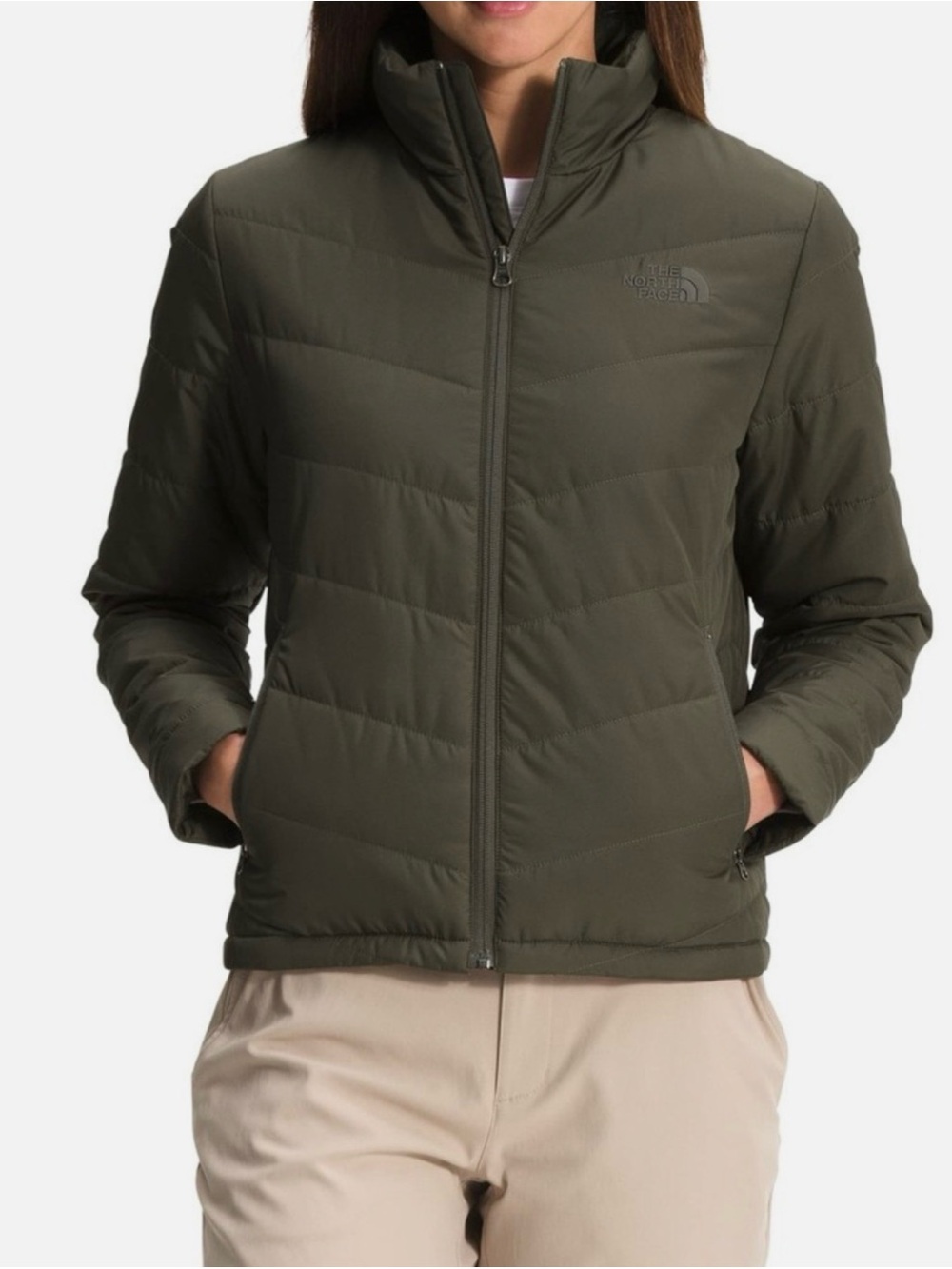 The North Face Olive Green Insulated Jacket